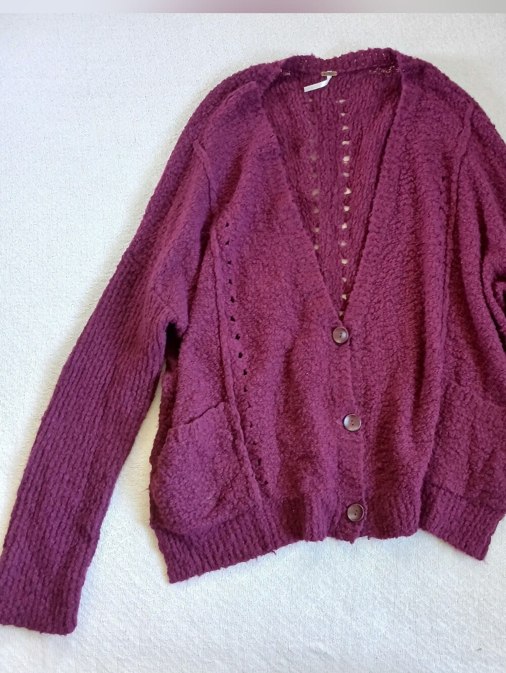 free people ♡ chunky oversized cardigan large boho
